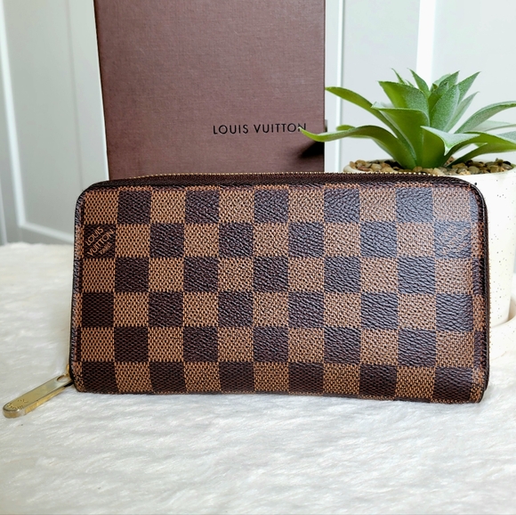💕Authentic LOUIS VUITTON Zippy Wallet Damier Ebene - Picture 2 of 16